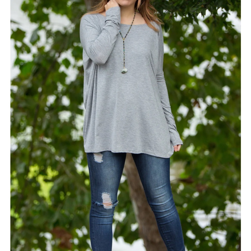 Grey Piko Top